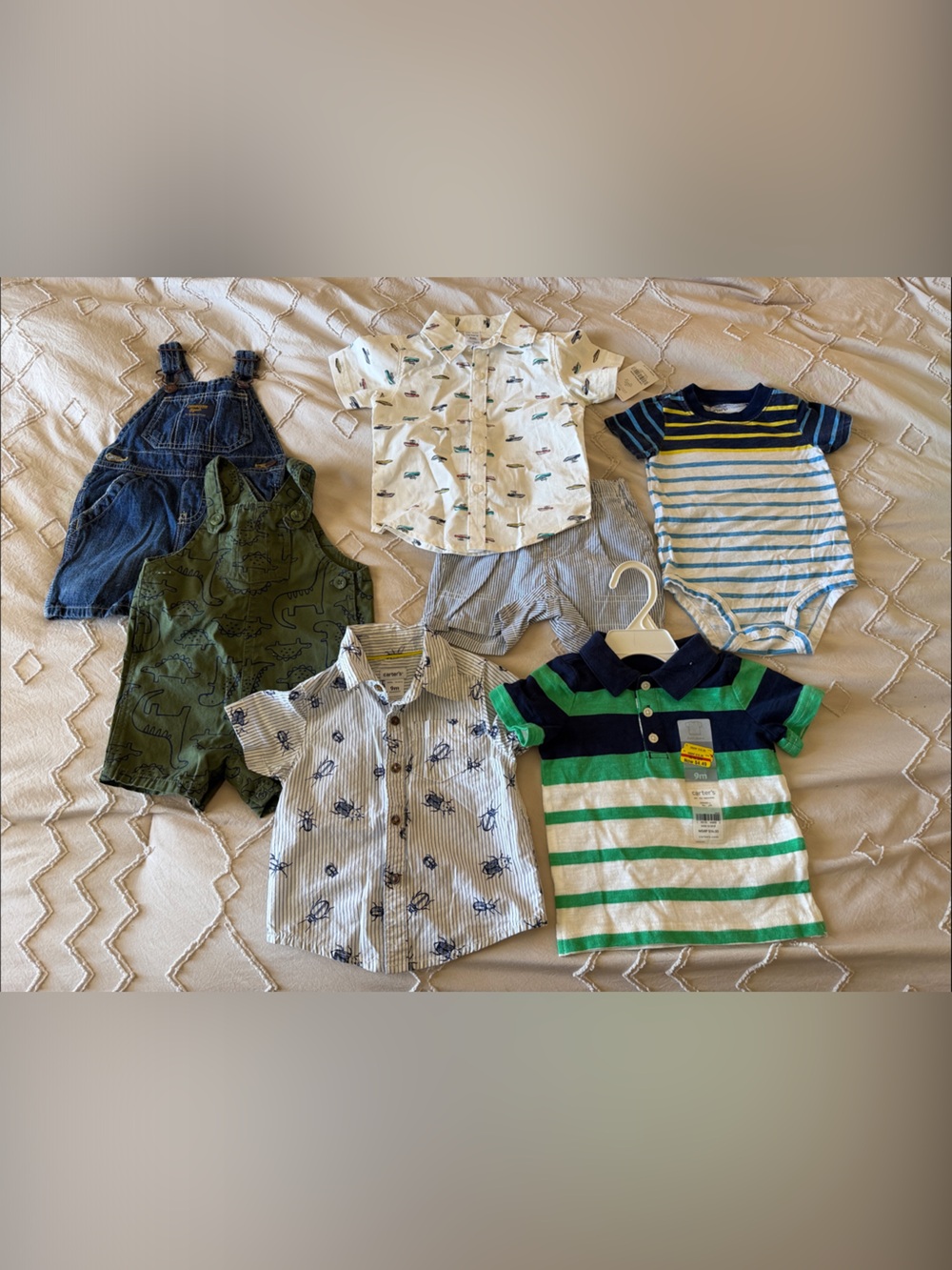 Baby Boys 7-Piece Summer Outfit Lot Some NWT